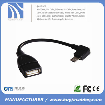 USB 2.0 A Female to Micro B Male Converter OTG Adapter Cable for Samsung LG HTC